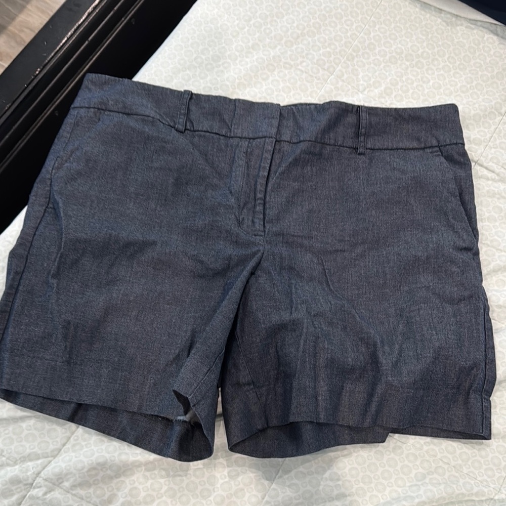 Ann Taylor Blue Bermuda Shorts Versatile Tailored Design